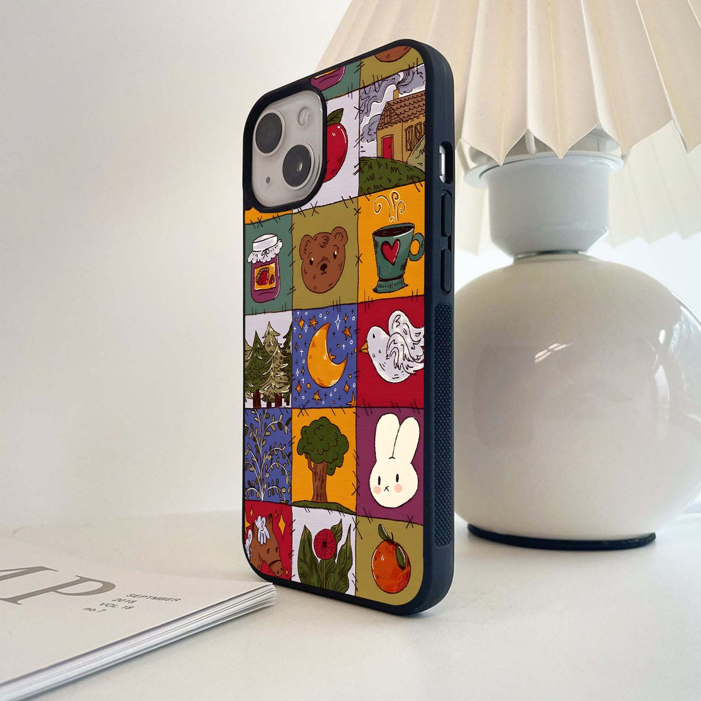 Patchwork Cozy Glass Case