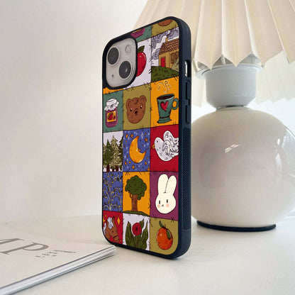Patchwork Cozy Glass Case