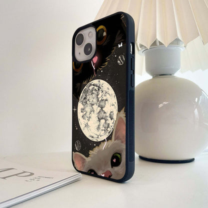 Cosmic Kitty Love Glass Case