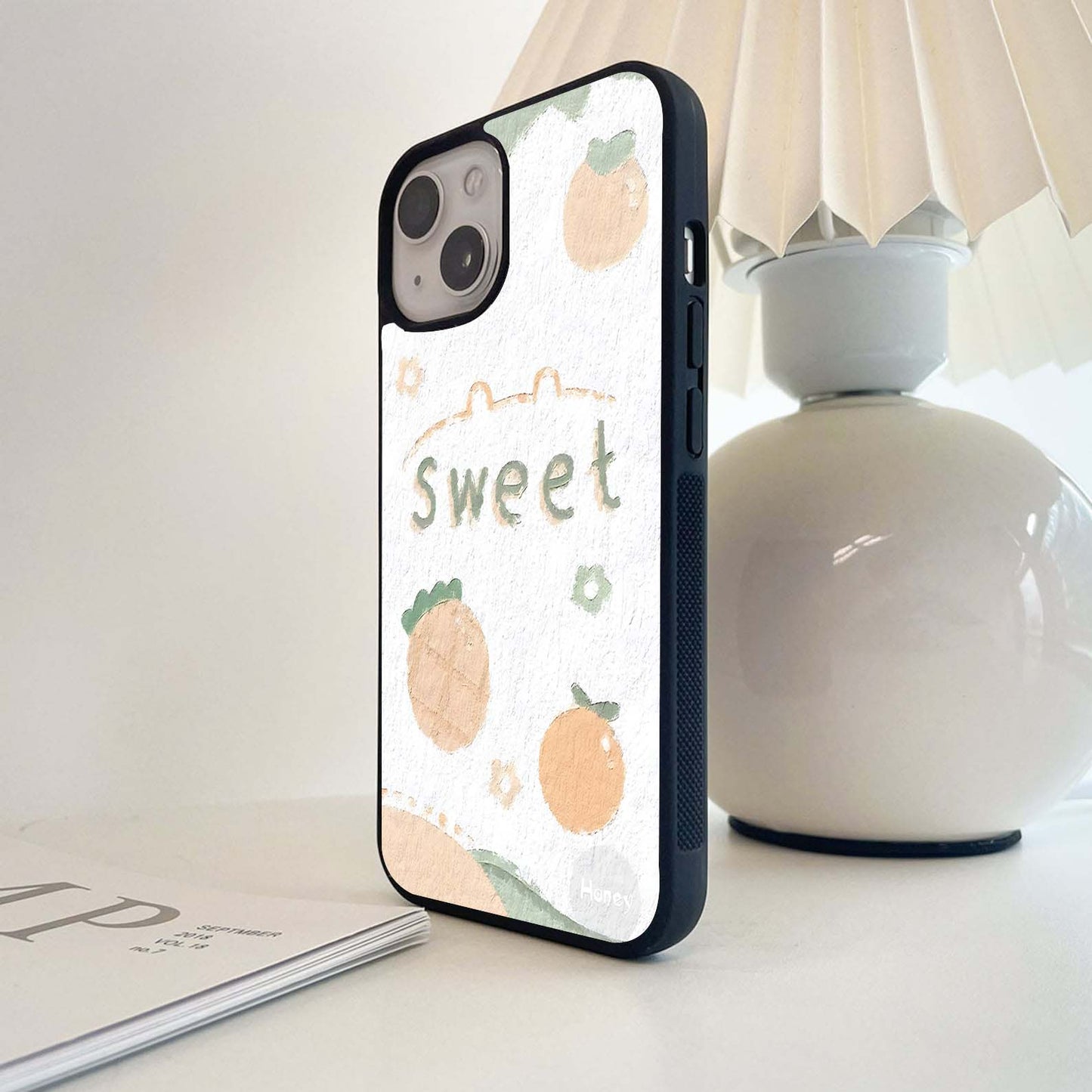 Sweet Fruit Pastel Glass Case