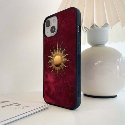 Gold Sun Blush Glass Case
