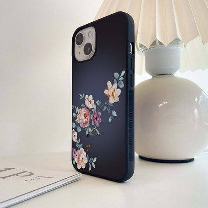 Serenity Blossom Floral Glass Case