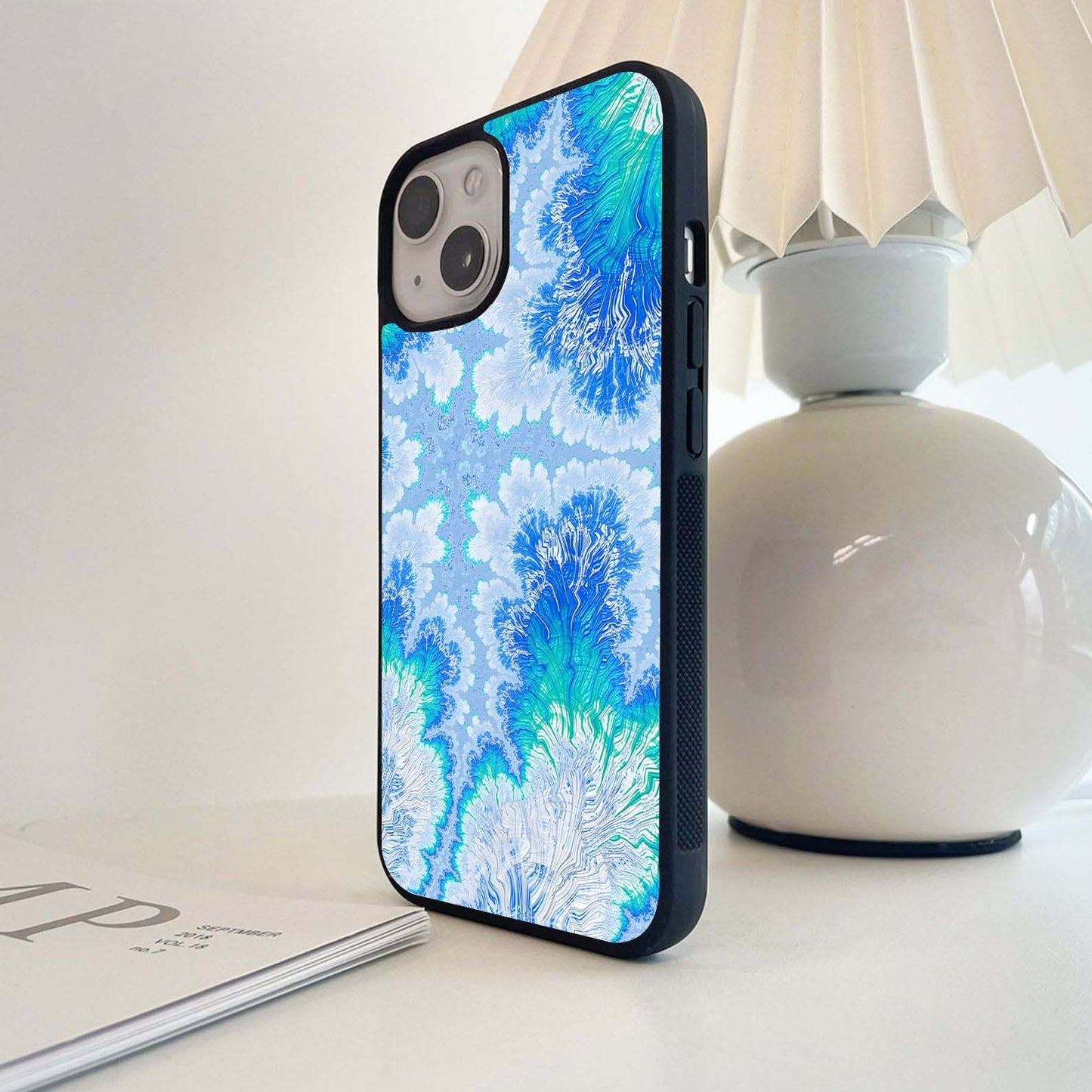 Frozen Bloom Flow Glass Case