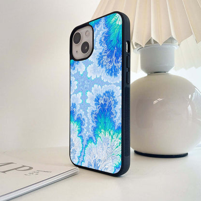 Frozen Bloom Flow Glass Case