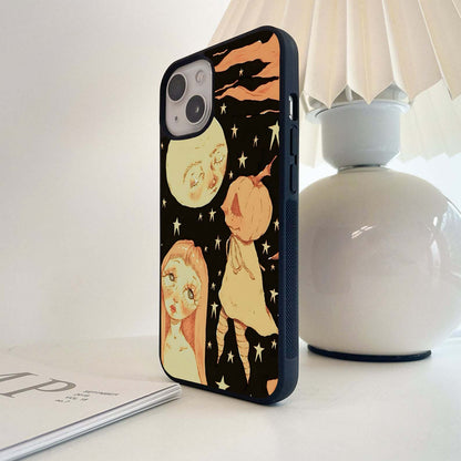 Pumpkin Moon Glass Case