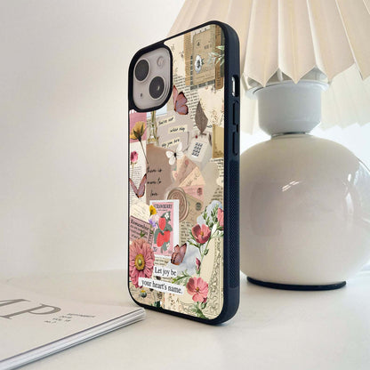 Romantic Letter Kisses Glass Case