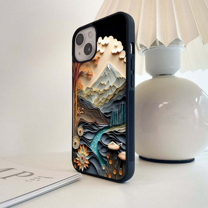 Layered Nature Escape Glass Case