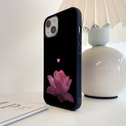 Love Lotus Glass Case