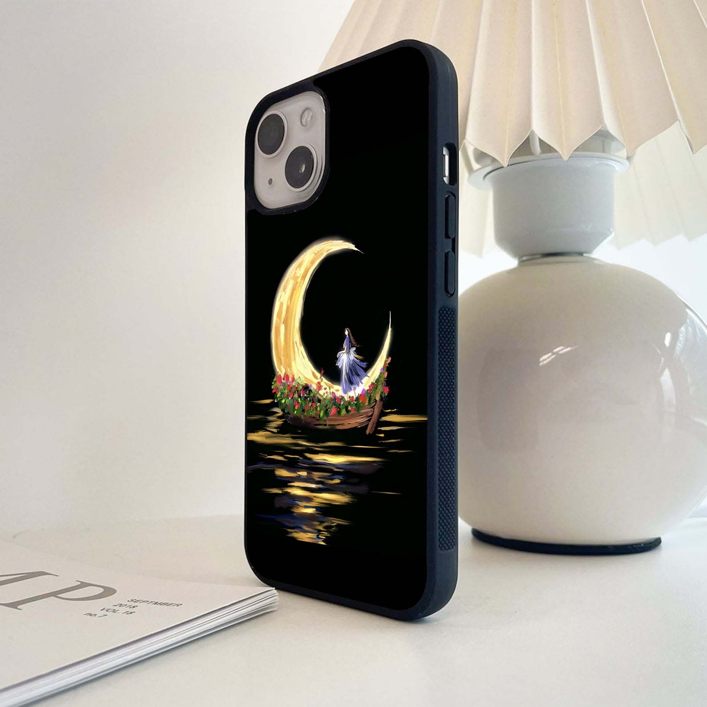 Moonlit Voyage Floating Glass Case