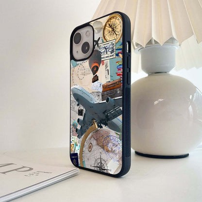 Travel Story Map Glass Case