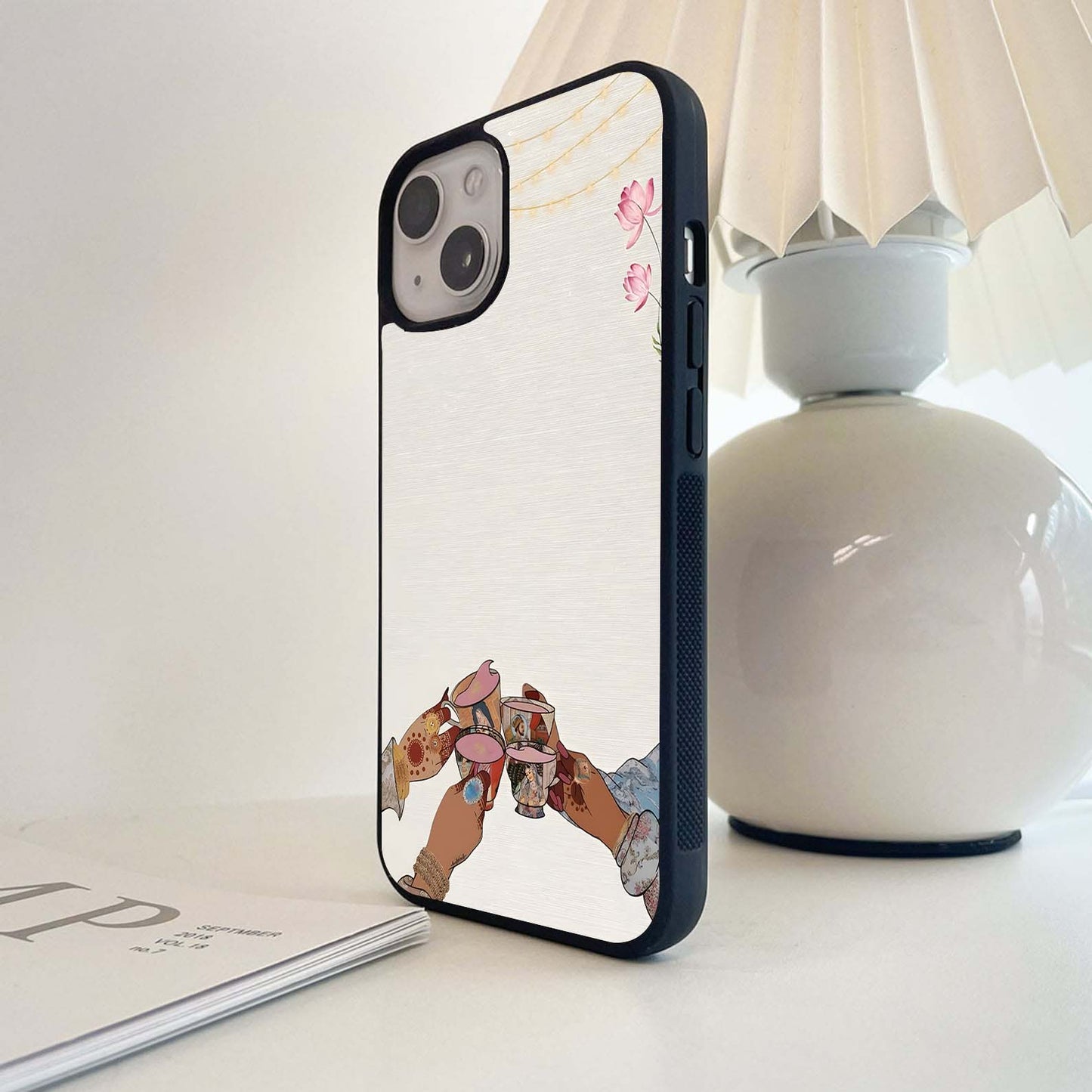 Cultural Chai Cheers Glass Case