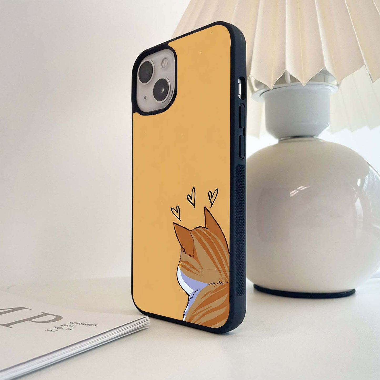 Thinking Cat Glass Case