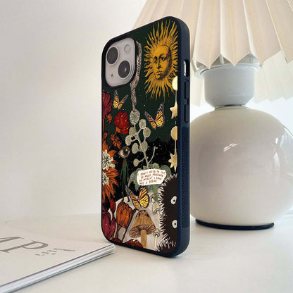 Aesthetic Myself Brave Glass Case