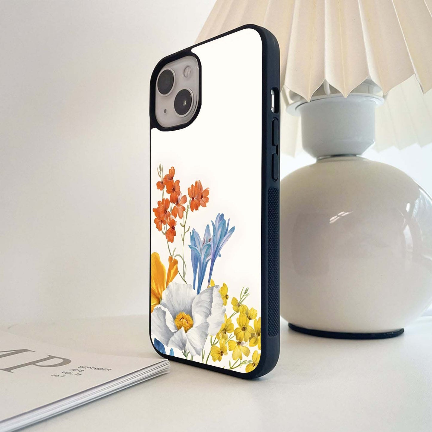 Bright Flowers Palette Glass Case