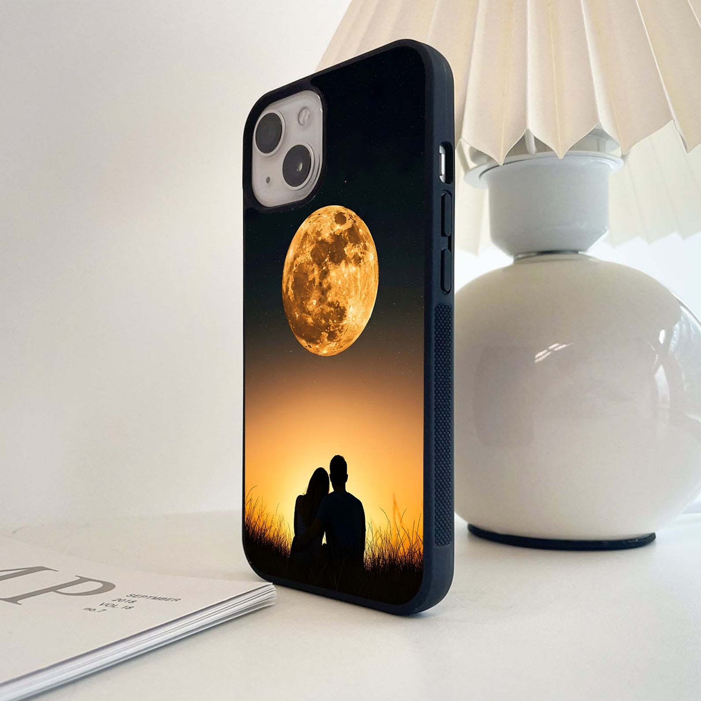 Eternal Golden Couple Glass Case