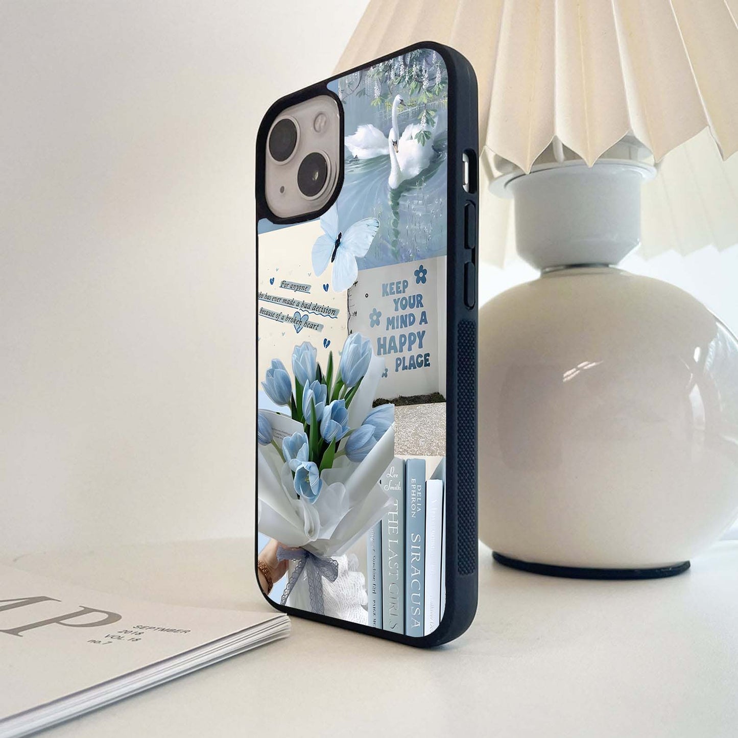 Serene Blue Daydream Glass Case