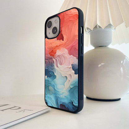 Abstract Fluid Waves Glass Case