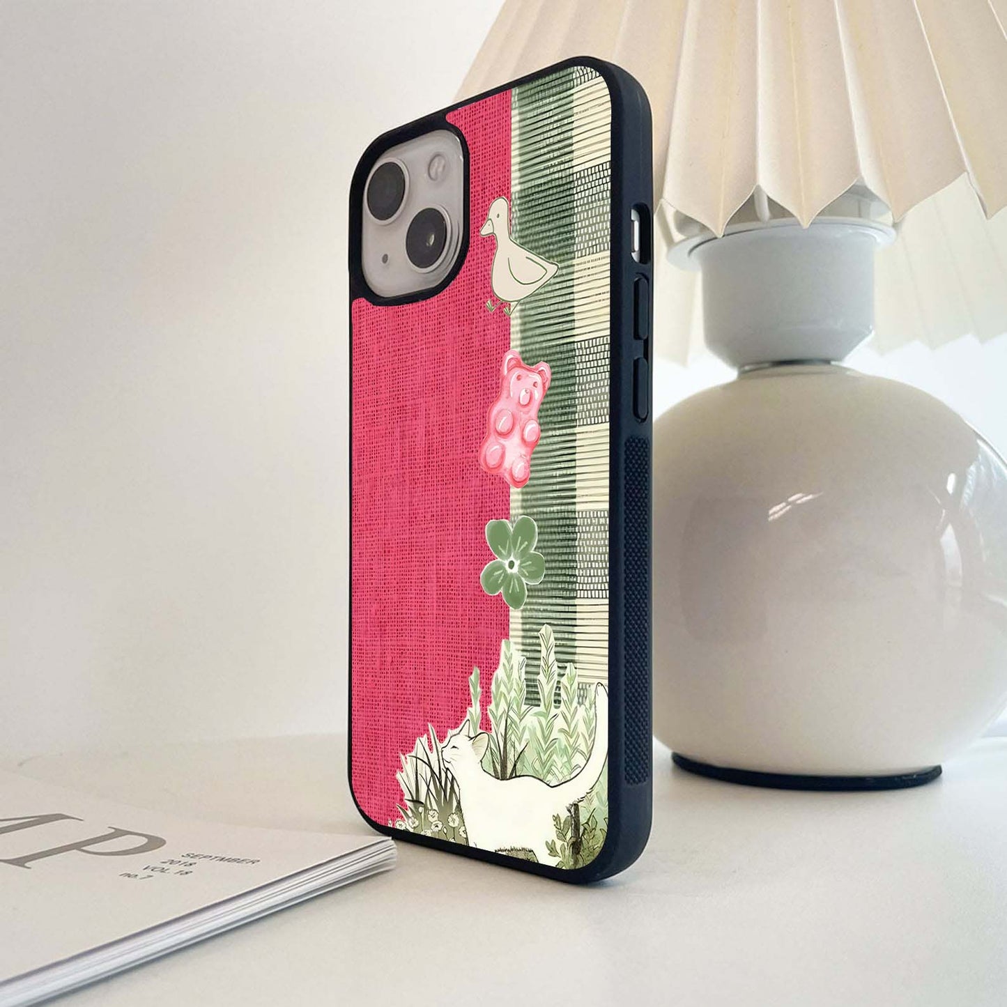 Fabric Patterns Glass Case