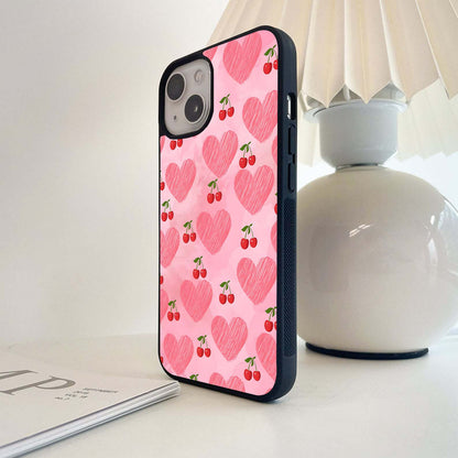 Cherry With Hatching Love Glass Case