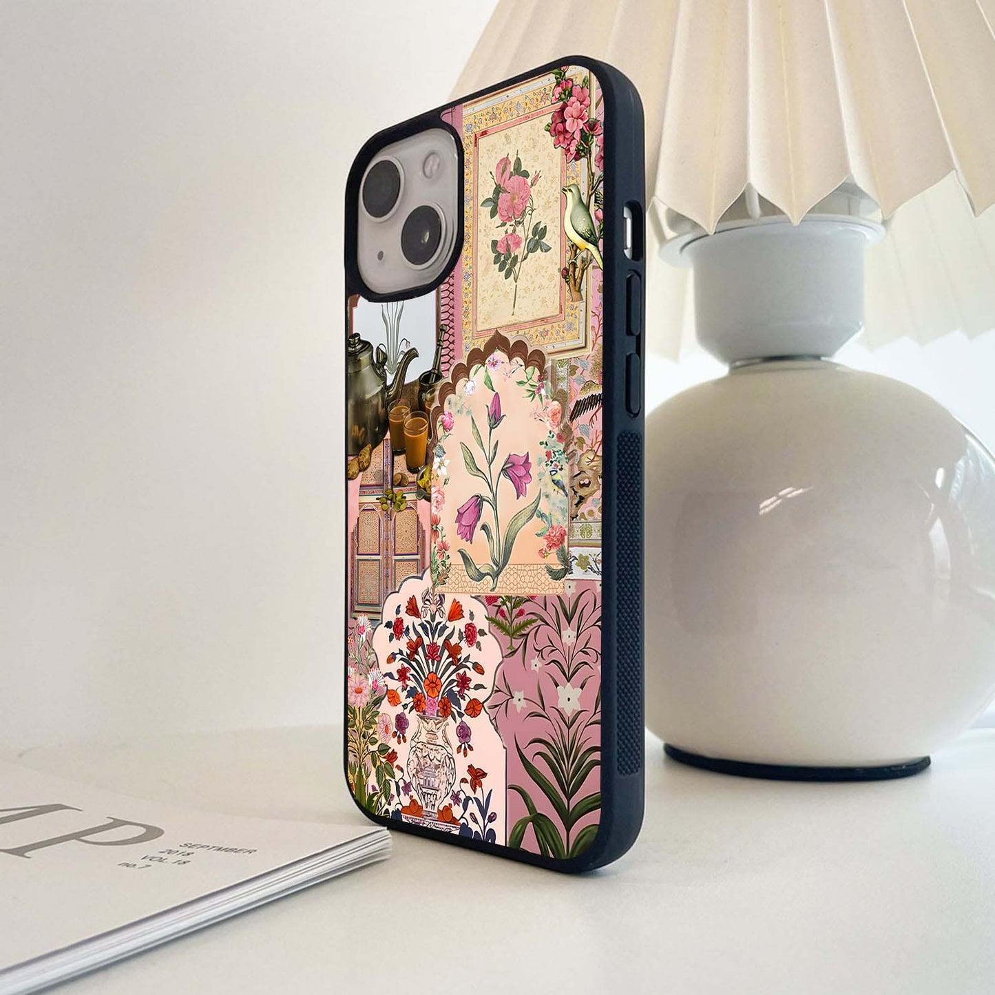 Aesthetic Mughal Garden Glass Case