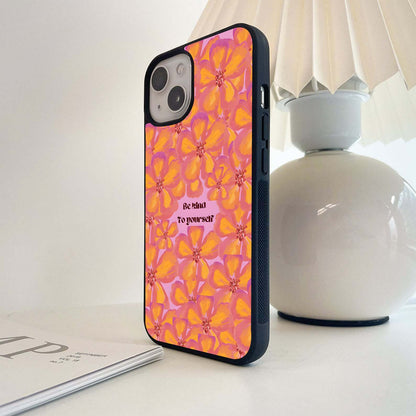 Be Kind To Yourself Glass Case