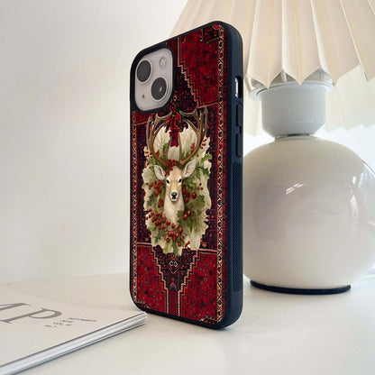 Cheery Deer Glass Case