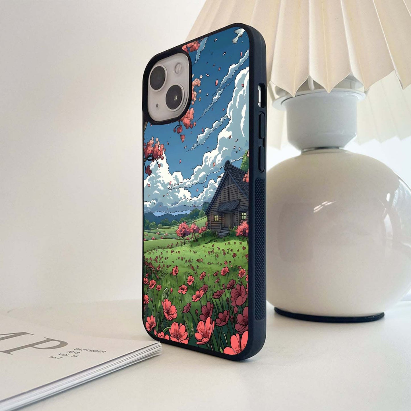 Anime Cottage Field Glass Case