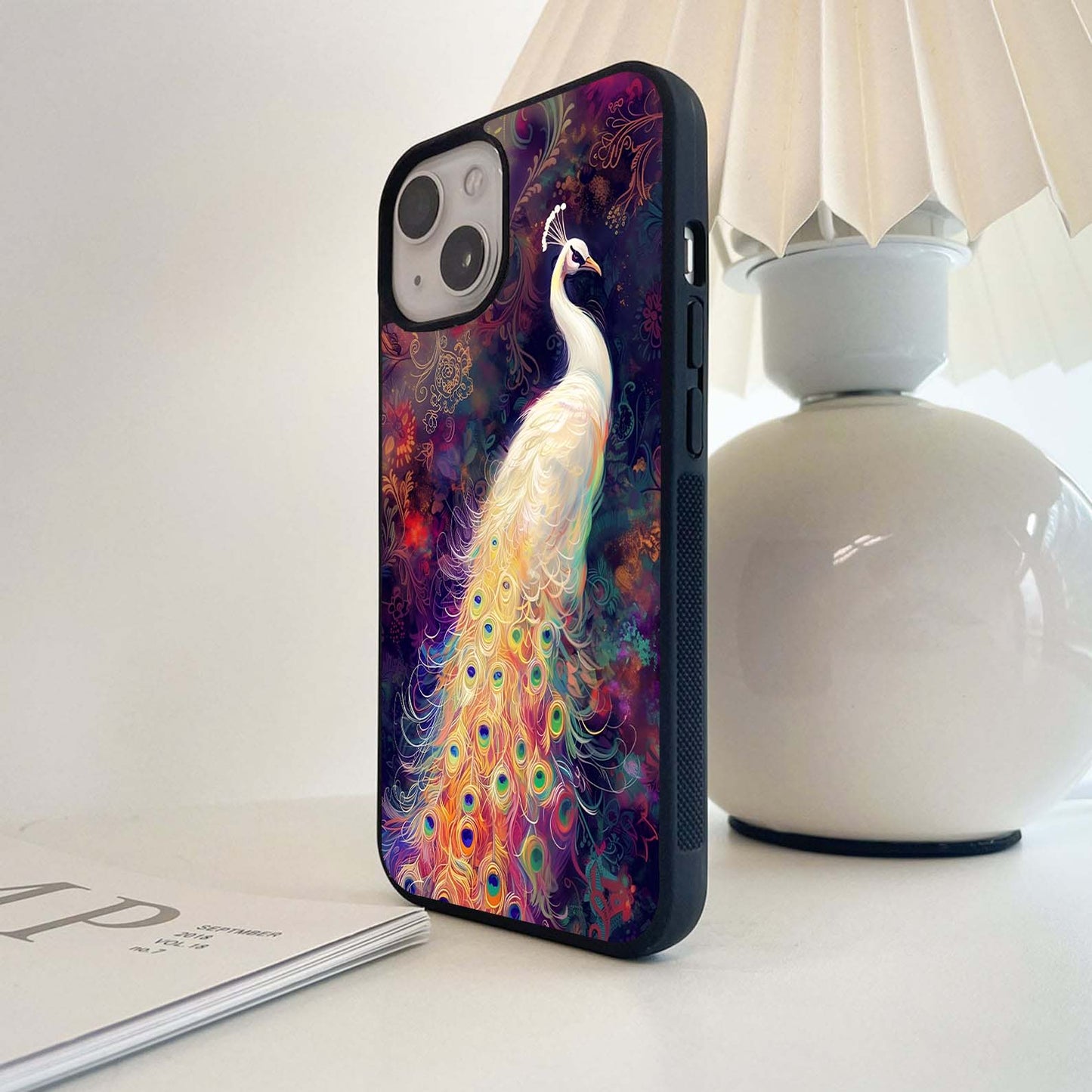 Regal Peacock Glass Case