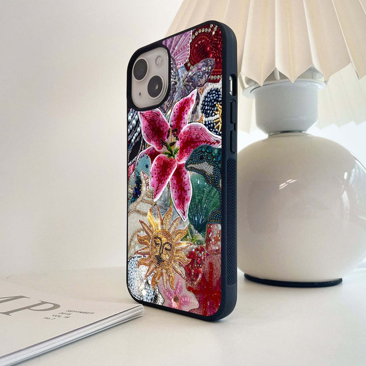 Beaded Garden Fantasy Glass Case