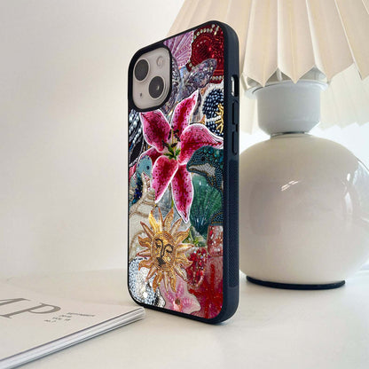 Beaded Garden Fantasy Glass Case