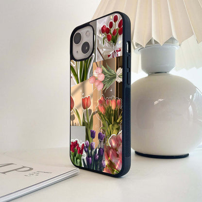 Tulip Love Aesthetic Glass Case