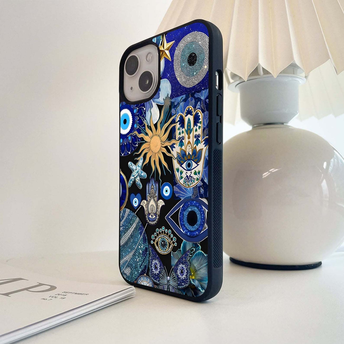 Evil Eye Charm Mix Glass Case