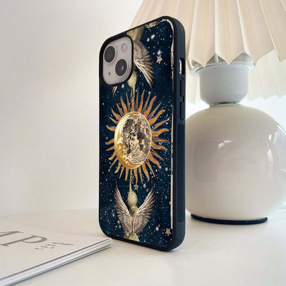 Aesthetic Retro Angel Glass Case