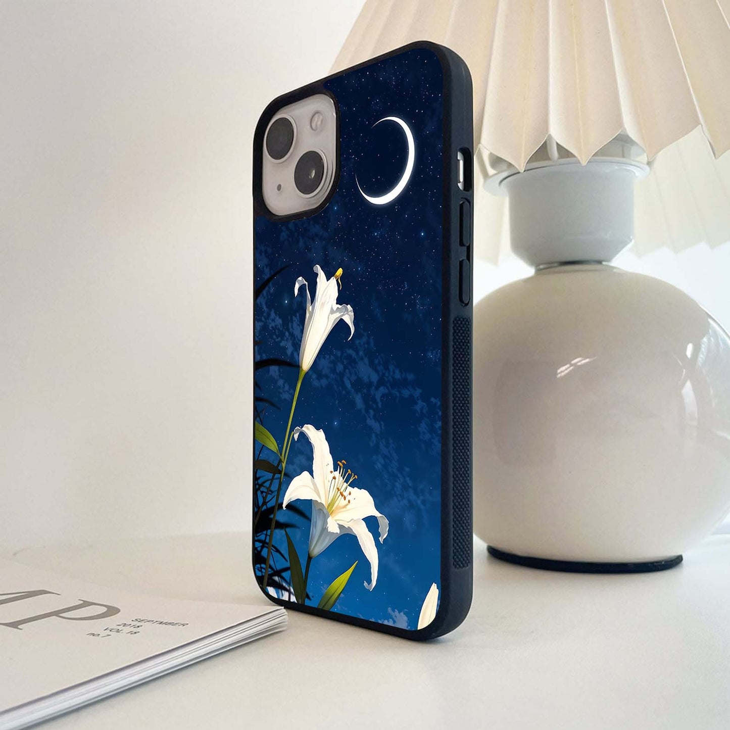 Dark Lily Night Glass Case