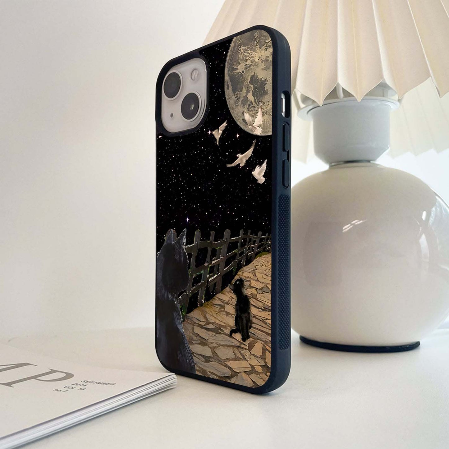 Cosmic Cat Companions Glass Case