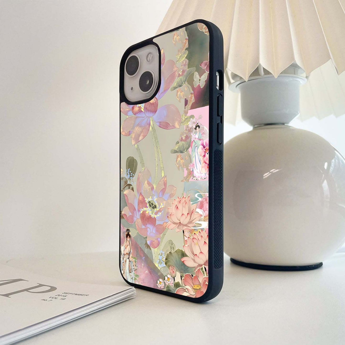 Lotus Dream Garden Glass Case