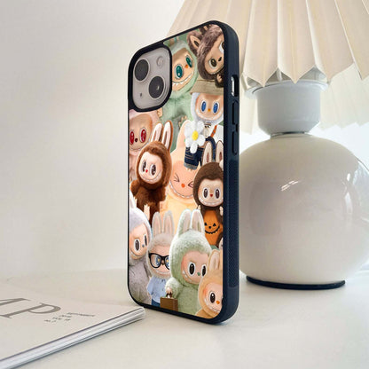 Cuddle Trick Labubu Glass Case