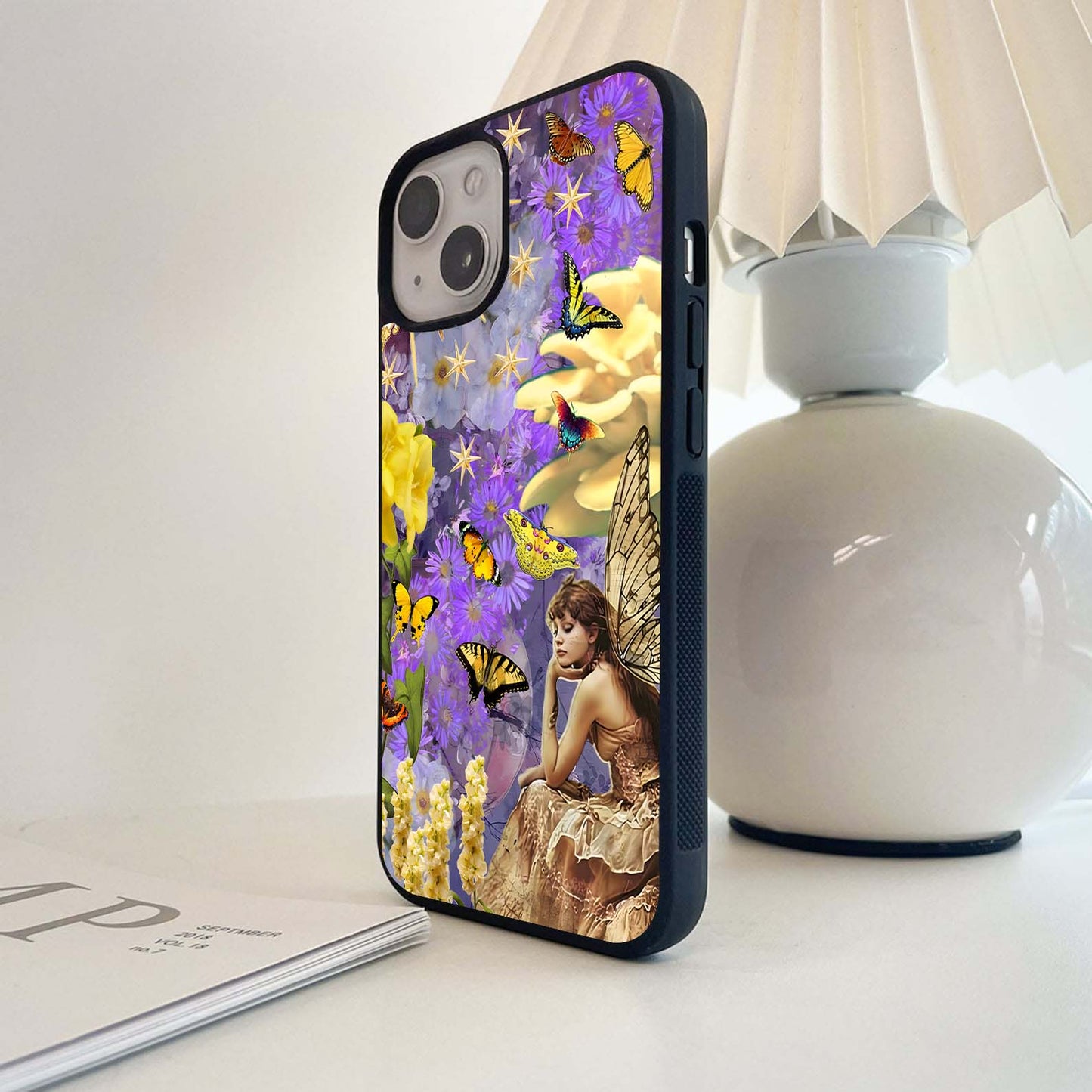 Butterfly Fairy Garden Glass Case