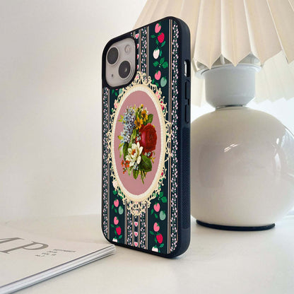 Floral Bloom Romance Glass Case