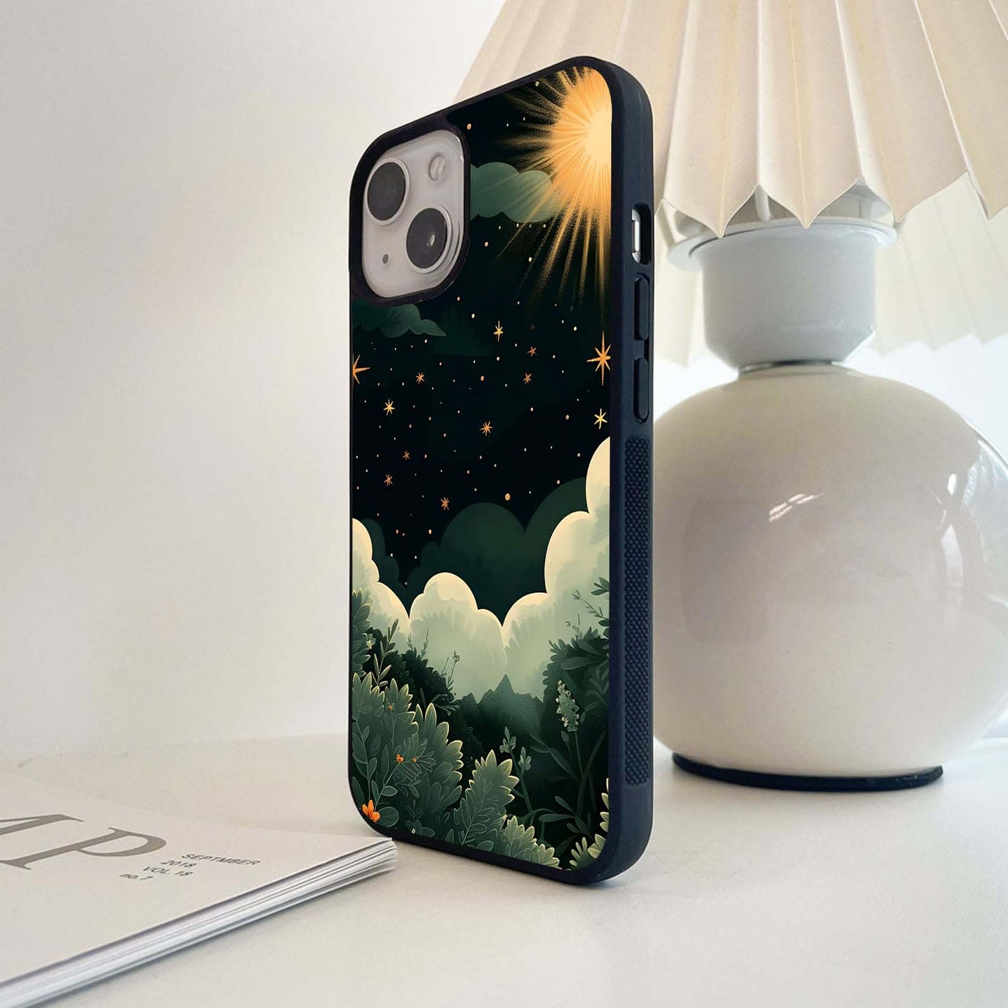 Sunburst  Forest Glass Case