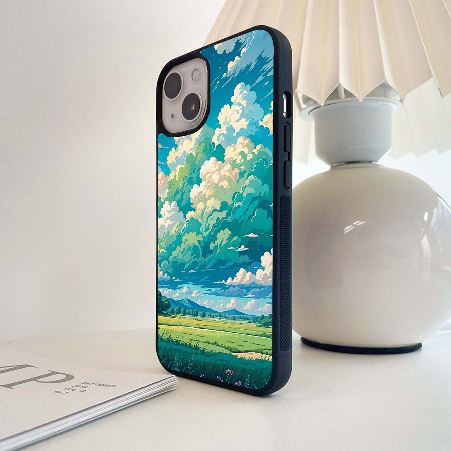 Cotton Field Skies Glass Glass Case