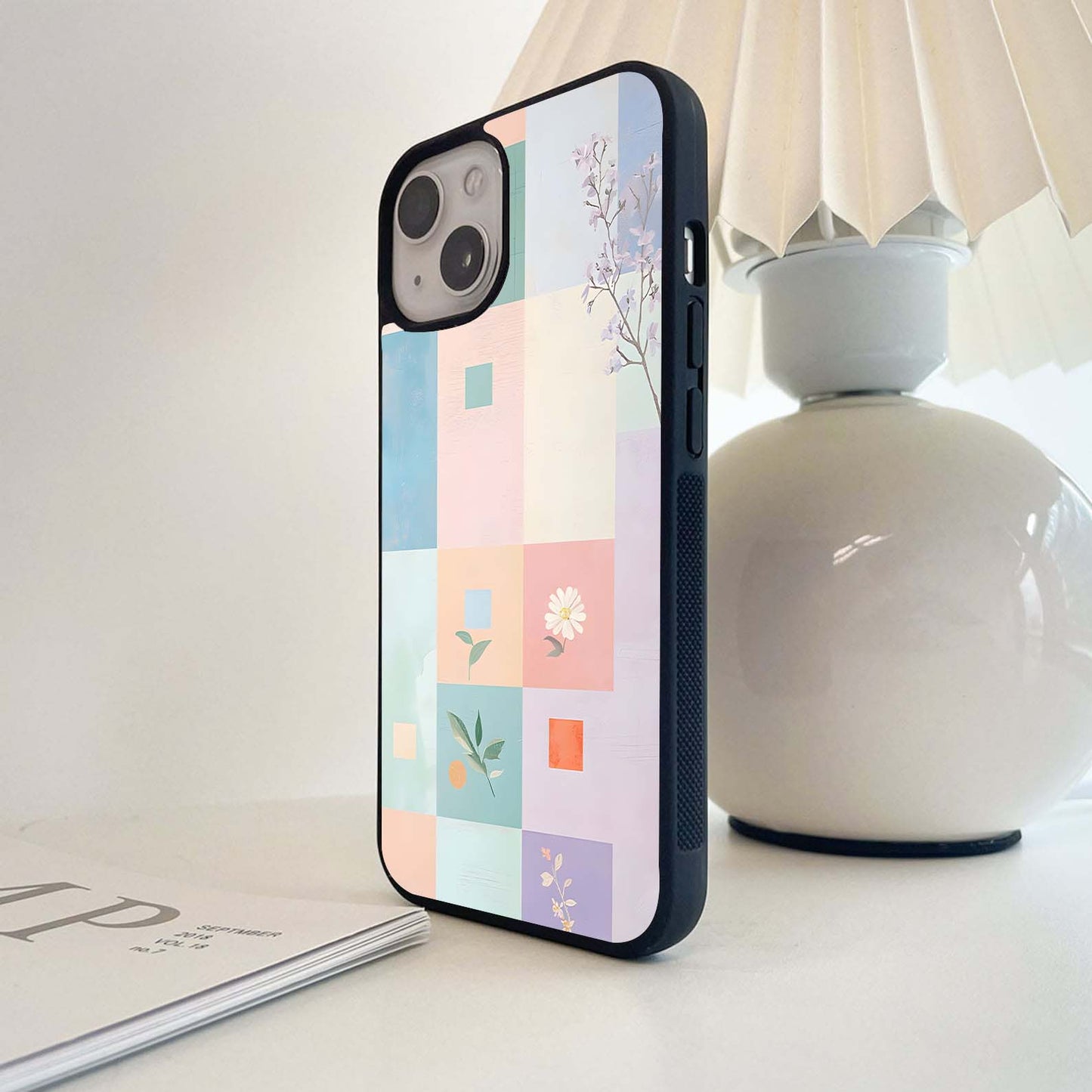 Grid of blocks Glass Case