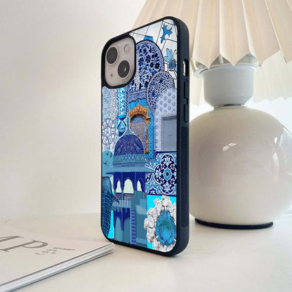 Royal Blue Bliss Glass Case