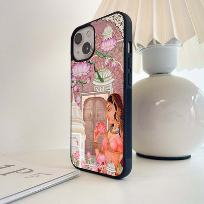 Royal Rajasthani Princess Glass Case