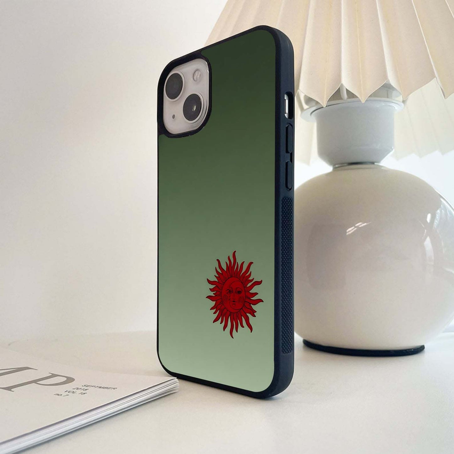 Crimson Sun Silence Glass Case