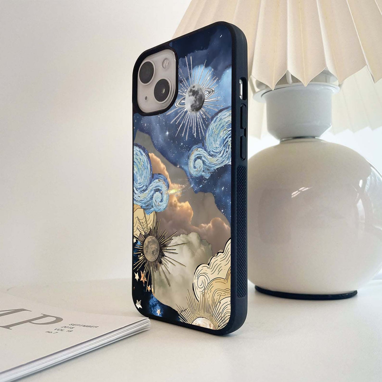 Galactic Sky Swirl Glass Case
