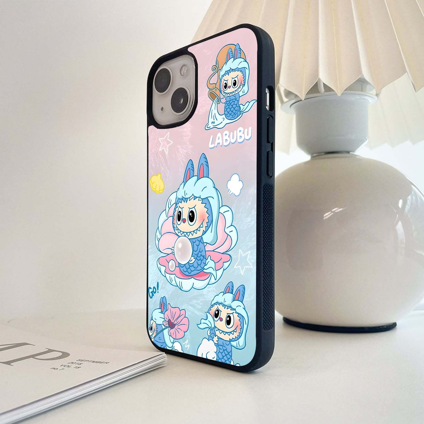 Bounce Vibe Labubu Glass Case