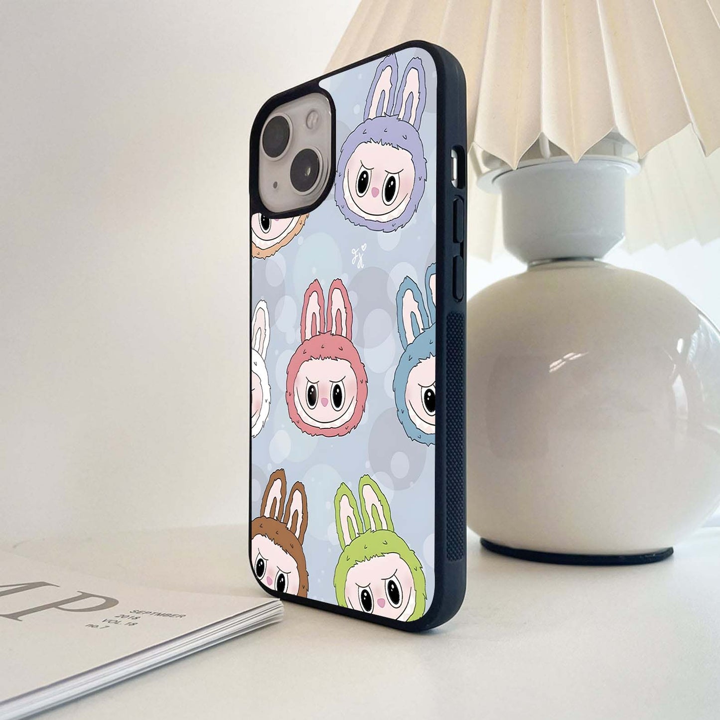 Fluff Spark Labubu Glass Case