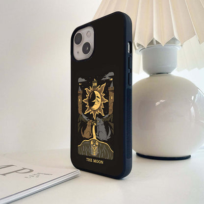 Tarot-style moon Glass Case