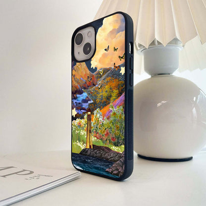 Twilight Bloom Escape Glass Case